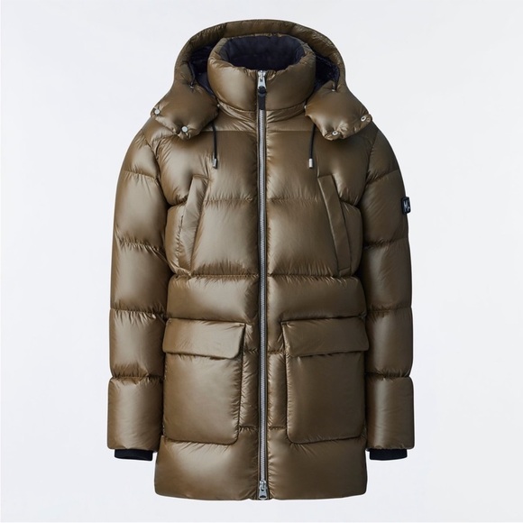 Mackage Army Green Puffer Coat - Picture 4 of 9